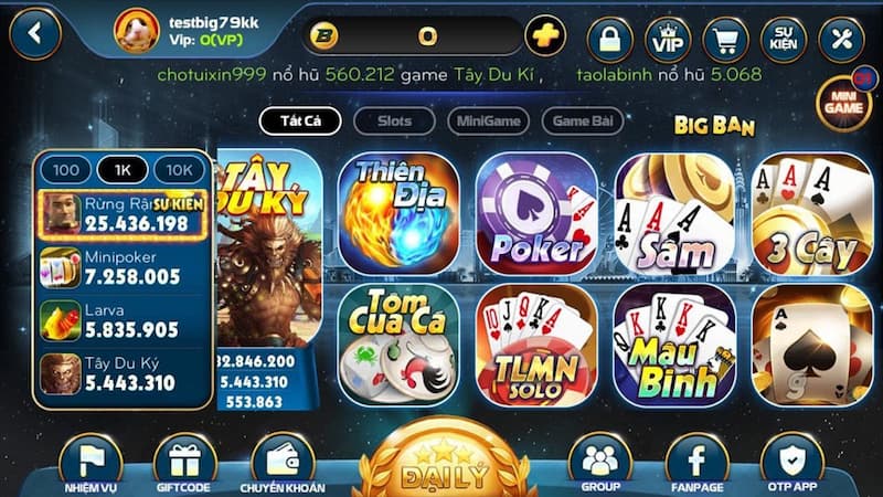 Tin Tức Các Trò Chơi Phổ Biến Tại Rikvip